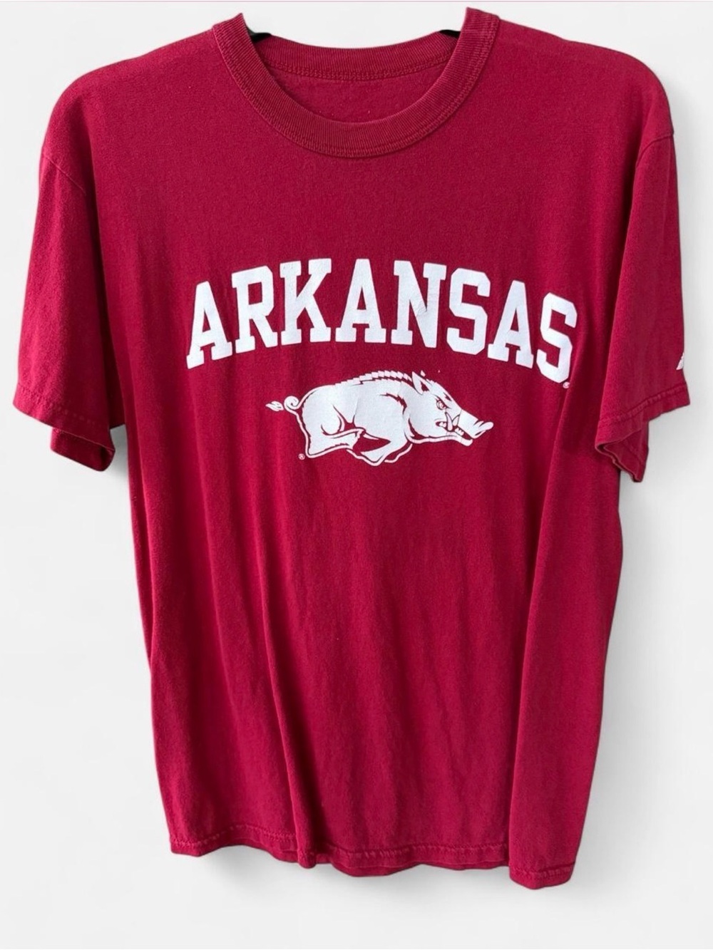 Russell Athletic Maroon Arkansas Graphic Tee